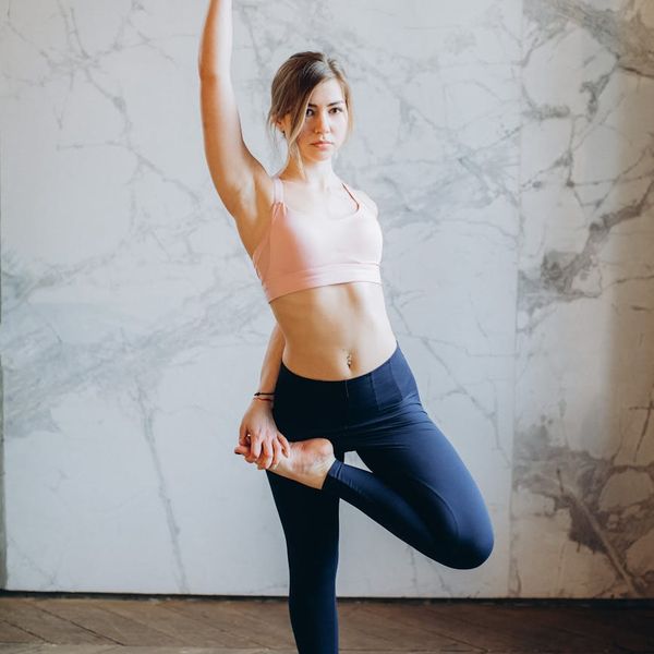 Person feeling energetic and vibrant after a yoga session.